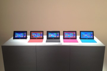 A row of Surfaces